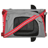 Pet Bike Trailer Red and Grey Oxford Fabric and Iron - Extra Image