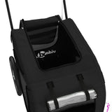 Pet Bike Trailer Black Oxford Fabric and Iron - Extra Image