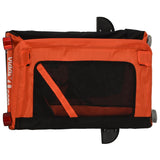 Pet Bike Trailer Orange and Black Oxford Fabric&Iron - Extra Image