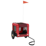 Pet Bike Trailer Red and Black Oxford Fabric&Iron