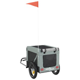 Pet Bike Trailer Grey and Black Oxford Fabric&Iron - Extra Image