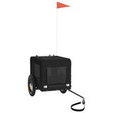 Pet Bike Trailer Black Oxford Fabric&Iron - Front View