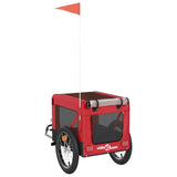 Pet Bike Trailer Red and Black Oxford Fabric&Iron - Extra Image