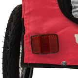 Pet Bike Trailer Red and Black Oxford Fabric&Iron - Extra Image