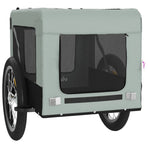 Pet Bike Trailer Grey and Black Oxford Fabric&Iron