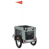 Pet Bike Trailer Grey and Black Oxford Fabric&Iron - Extra Image