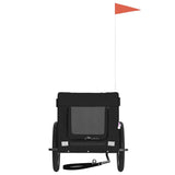 Pet Bike Trailer Black Oxford Fabric&Iron - 45-Degree Angle