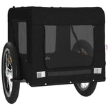 Pet Bike Trailer Black Oxford Fabric&Iron - Rear View