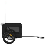 Pet Bike Trailer Black Oxford Fabric&Iron - Close-Up Angle