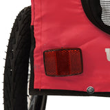 Pet Bike Trailer Red and Black Oxford Fabric and Iron - Extra Image
