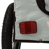 Pet Bike Trailer Grey and Black Oxford Fabric and Iron - Extra Image
