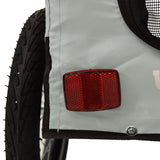 Pet Bike Trailer Grey and Black Oxford Fabric and Iron - Extra Image
