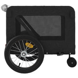 Pet Bike Trailer Black Oxford Fabric and Iron - Low Angle