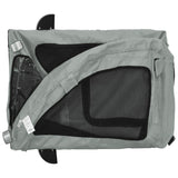 Pet Bike Trailer Grey Oxford Fabric and Iron - Extra Image