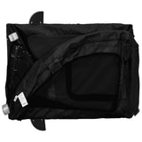 Pet Bike Trailer Black Oxford Fabric and Iron - Extra Image