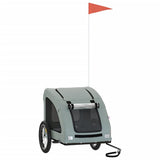Pet Bike Trailer Grey Oxford Fabric and Iron - Front View