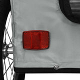 Pet Bike Trailer Grey Oxford Fabric and Iron - Extra Image