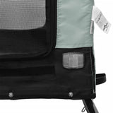 Pet Bike Trailer Grey and Black Oxford Fabric and Iron - Extra Image