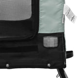 Pet Bike Trailer Grey and Black Oxford Fabric and Iron - Extra Image