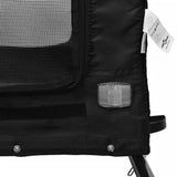 Pet Bike Trailer Black Oxford Fabric and Iron - Extra Image