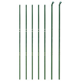 Chain Link Fence Green 1.4x10 m - Side View
