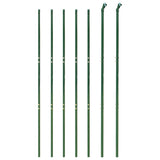 Chain Link Fence Green 1.8x10 m - Side View