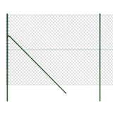 Chain Link Fence Green 1.8x10 m - 45-Degree Angle
