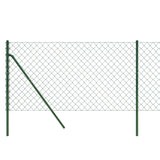 Chain Link Fence Green 0.8x25 m - Top-Down View