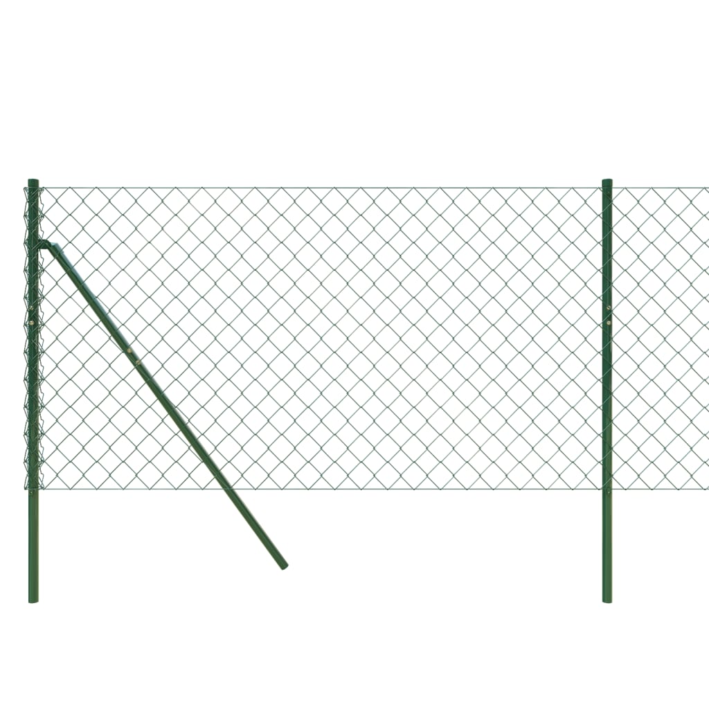 Chain Link Fence Green 1x25 m