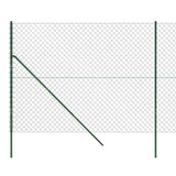 Chain Link Fence Green 1.4x25 m - 45-Degree Angle