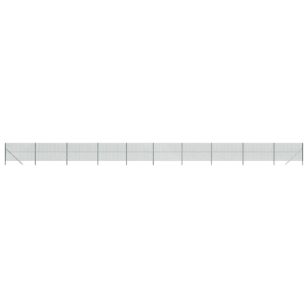 Chain Link Fence Green 1.8x25 m
