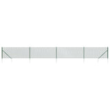 Chain Link Fence with Spike Anchors Green 1x10 m