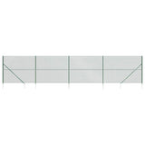 Chain Link Fence with Spike Anchors Green 1.6x10 m