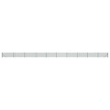 Chain Link Fence with Flange Green 1x25 m