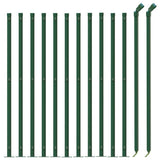 Chain Link Fence with Flange Green 1x25 m