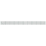 Chain Link Fence with Flange Green 1.4x25 m