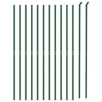 Chain Link Fence with Flange Green 1.4x25 m