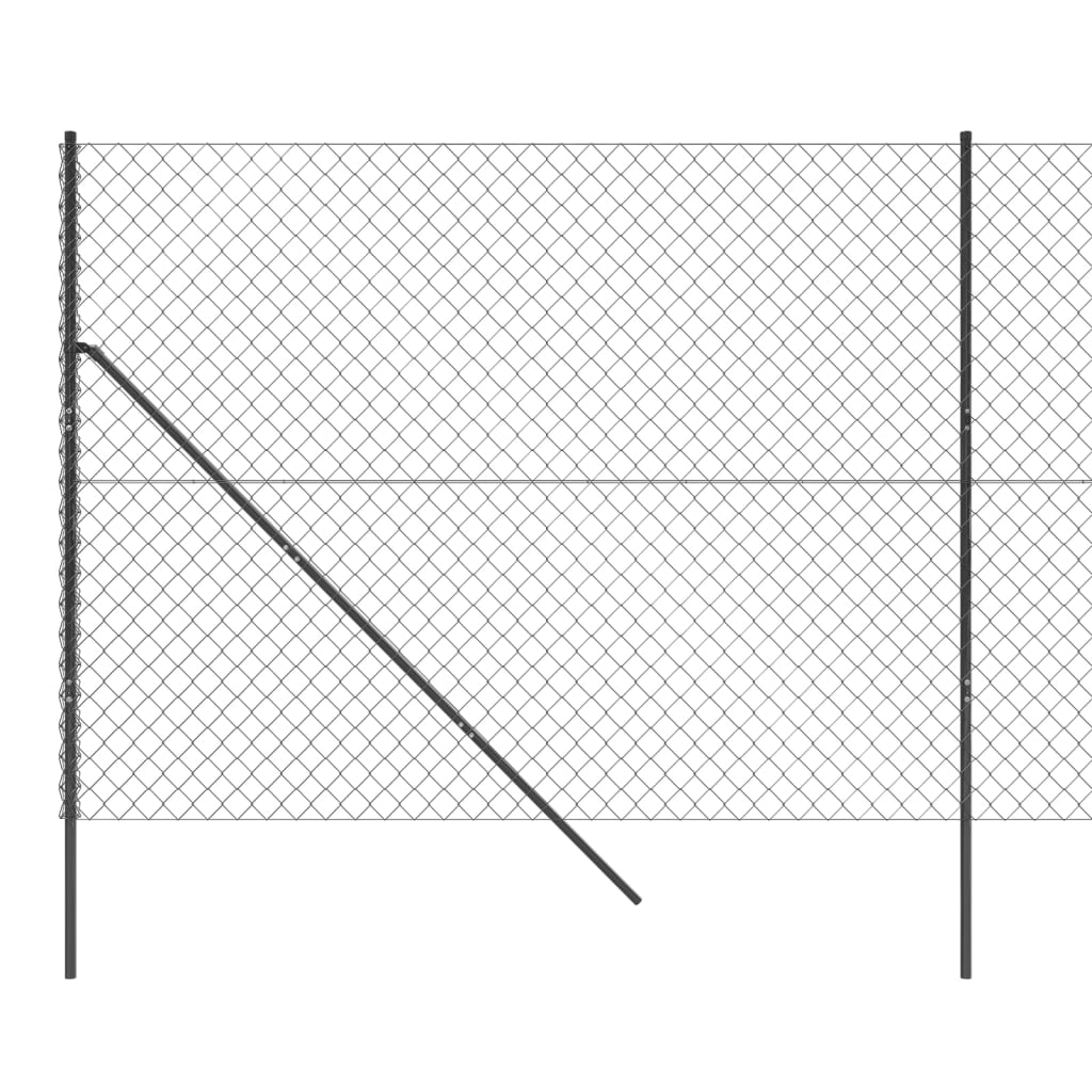 Chain Link Fence Anthracite 1.4x10 m