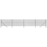 Chain Link Fence Anthracite 1.6x10 m - Front View
