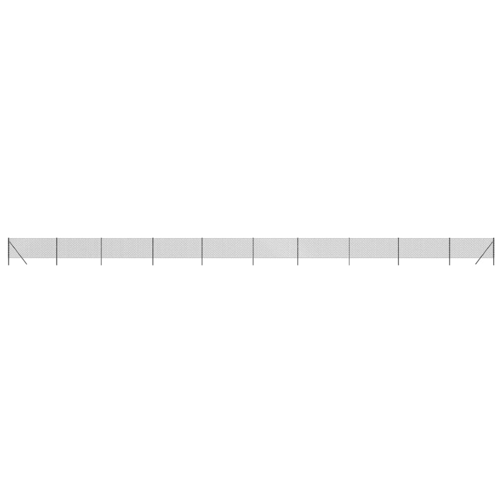 Chain Link Fence Anthracite 0.8x25 m