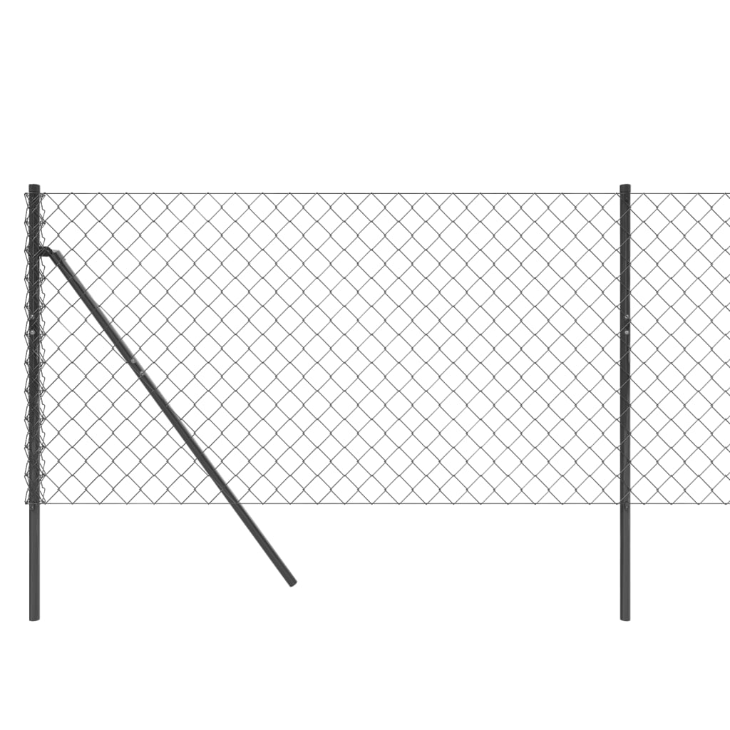 Chain Link Fence Anthracite 0.8x25 m