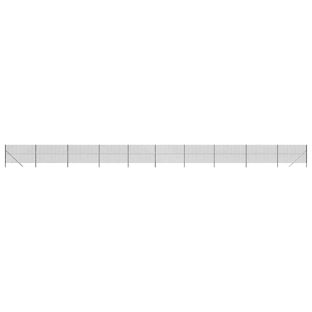 Chain Link Fence Anthracite 1.4x25 m