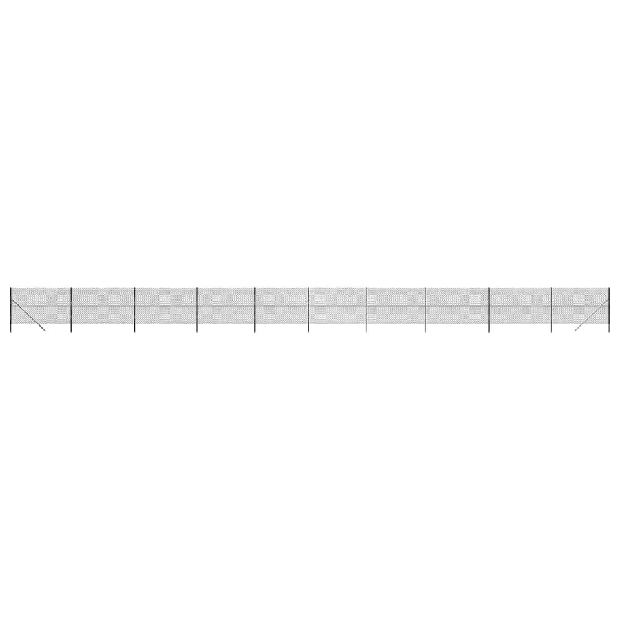 Chain Link Fence Anthracite 1.6x25 m