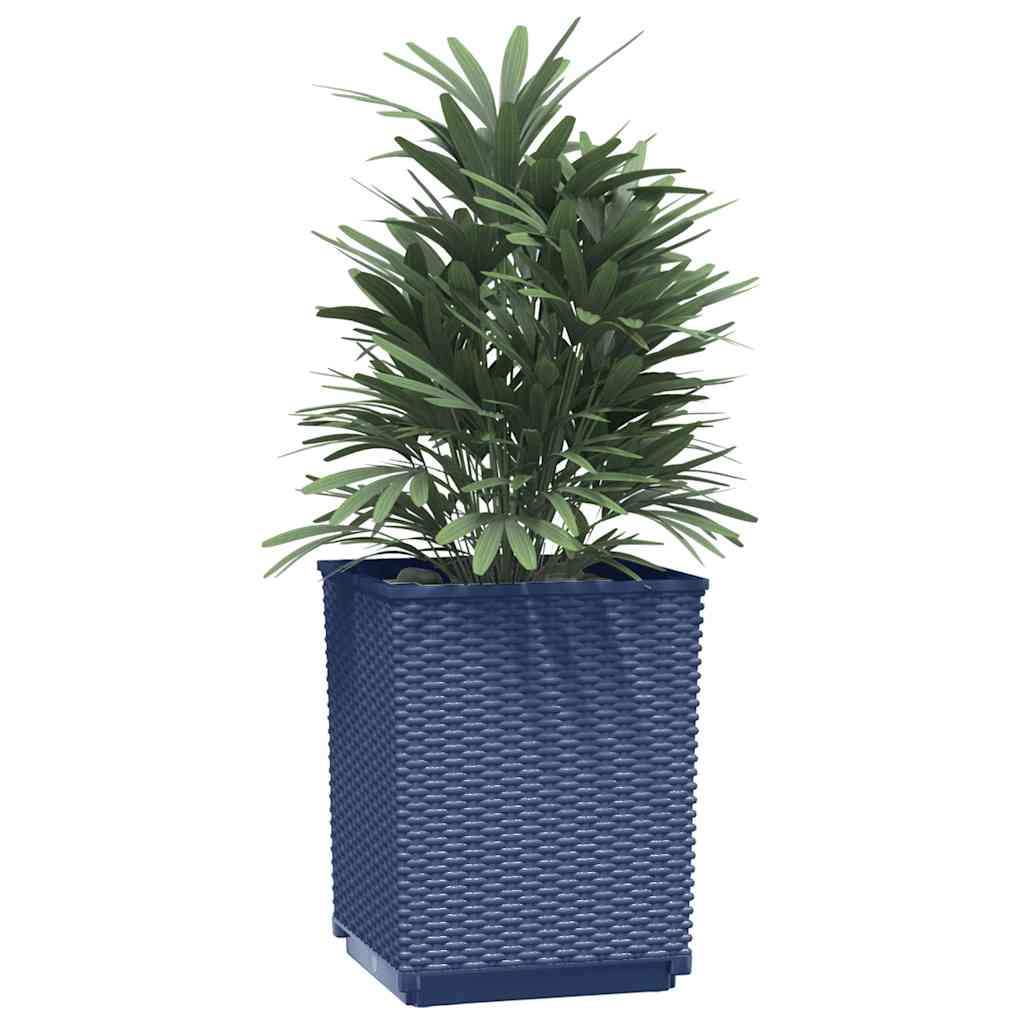 Planters 2 pcs Blue Grey 30x30x37 cm Polypropylene