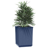 Planters 2 pcs Blue Grey 30x30x37 cm Polypropylene - Side View