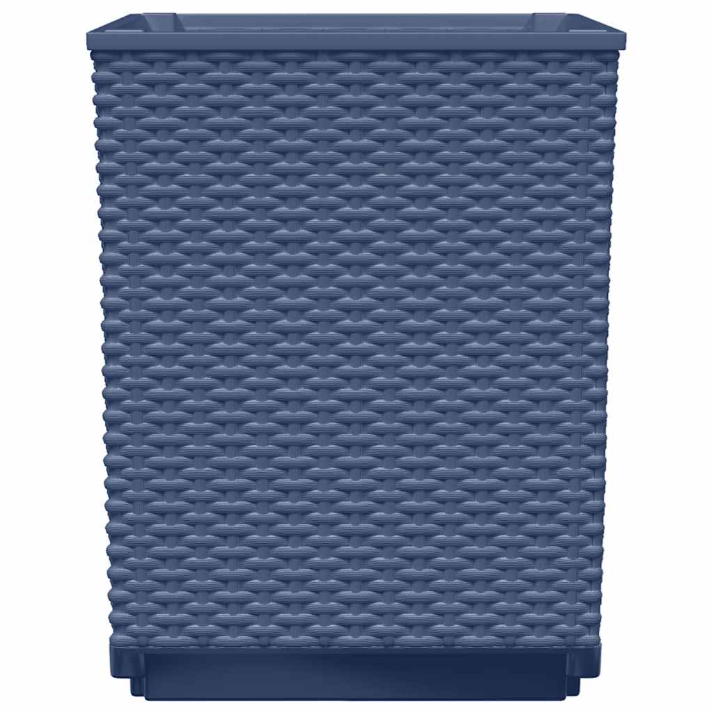 Planters 4 pcs Blue Grey 30x30x37 cm Polypropylene