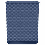 Planters 4 pcs Blue Grey 30x30x37 cm Polypropylene