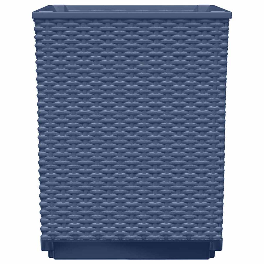 Planters 4 pcs Blue Grey 30x30x37 cm Polypropylene