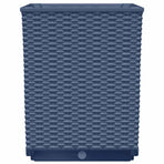 Planters 4 pcs Blue Grey 30x30x37 cm Polypropylene
