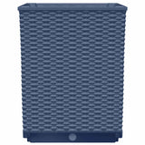 Planters 4 pcs Blue Grey 30x30x37 cm Polypropylene - Rear View